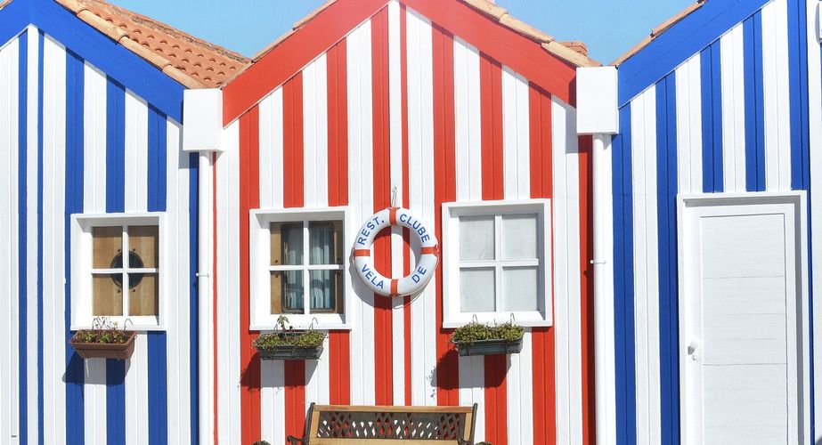 Fotogenieke strandhuisjes in Aveiro Fotogenieke strandhuisjes in Aveiro